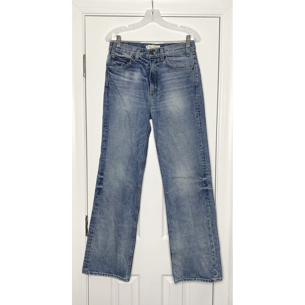 Nili Lotan Classic Indigo Straight Leg Jeans